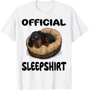 Dachshund Doxie Dog Official Sleepshirt Pajamas Nightgown T-Shirt - T-Shirt | White