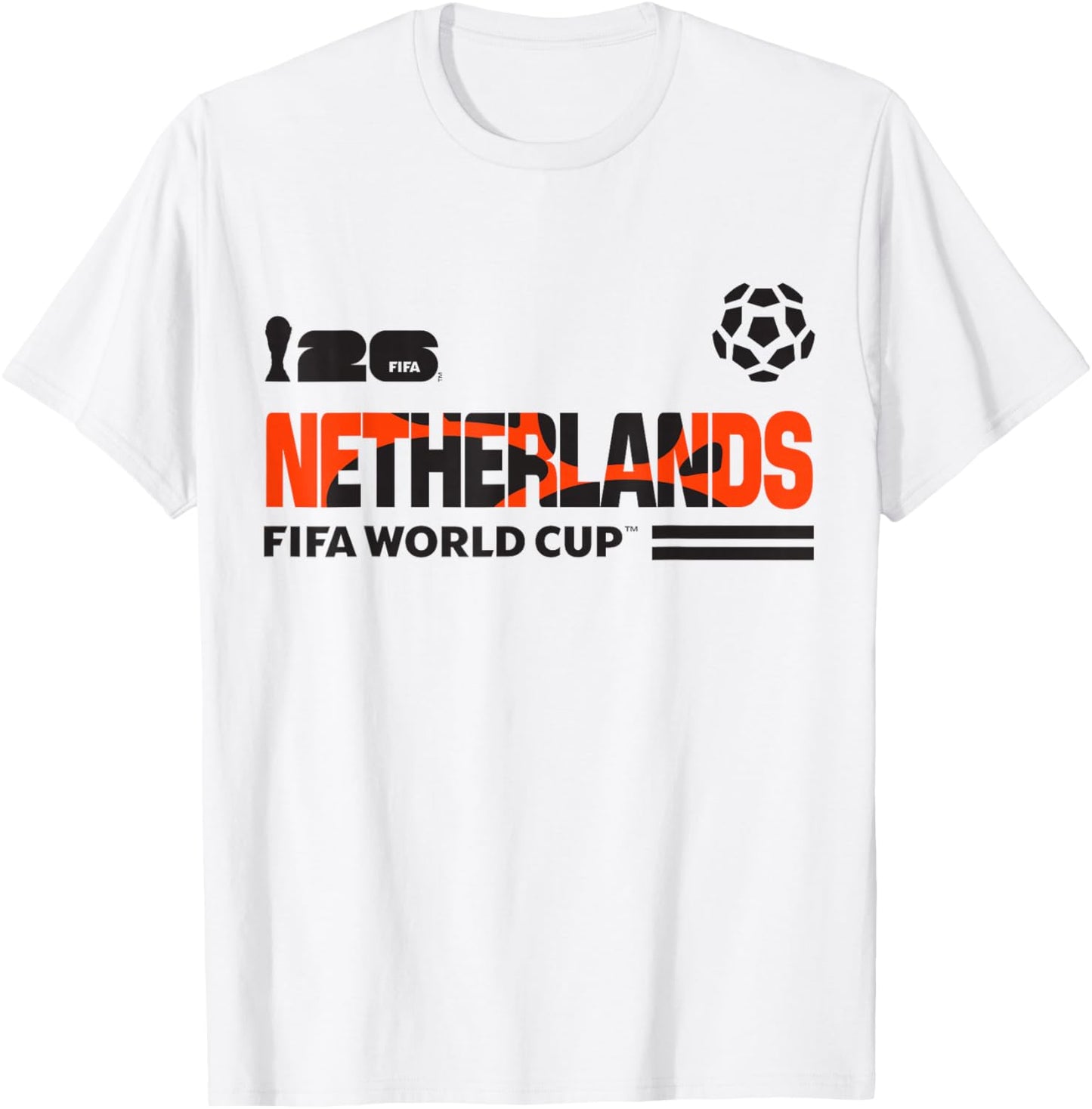 FIFA World CUP26 Qualifier Netherlands T-Shirt - T-Shirt | White
