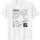 Disney Big Hero 6 Baymax Upgrades Kanji Schematics T-Shirt - T-Shirt | White
