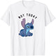 Disney Lilo & Stitch Not Today Sleepy Stitch Portrait T-Shirt - T-Shirt | White