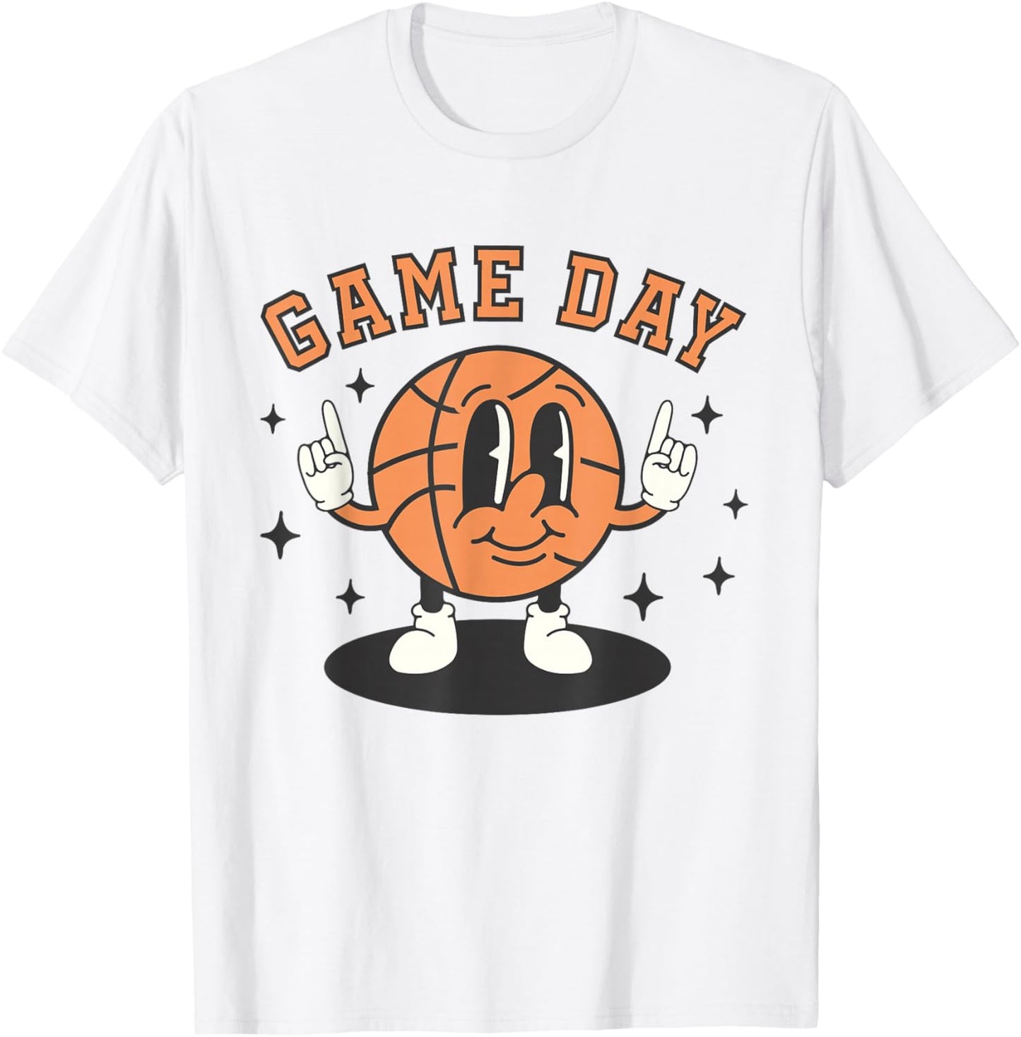 Retro Basketball Vintage Game Day Basketball Player Women T-Shirt - T-Shirt | White