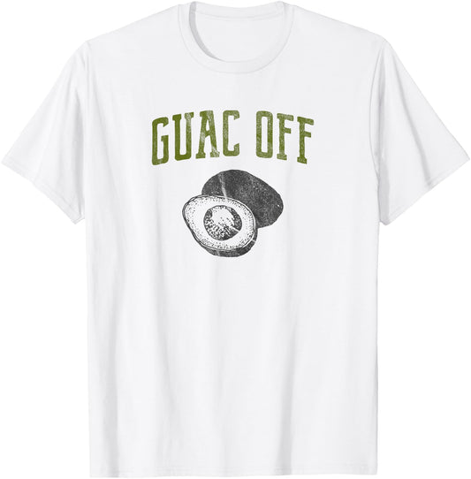Funny Guac - Guac Off T-Shirt - T-Shirt | White