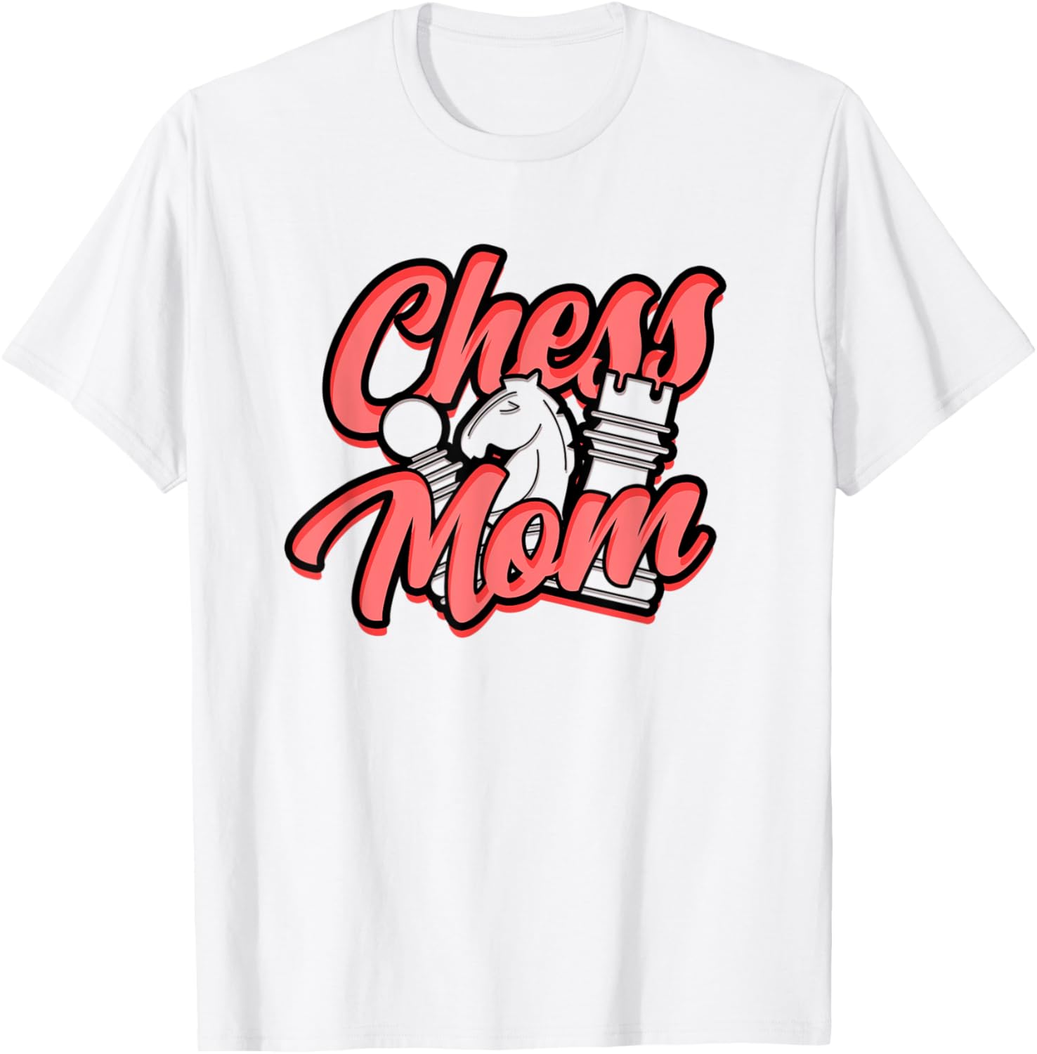 Chess Mom – Mother checkmate T-Shirt - T-Shirt | White