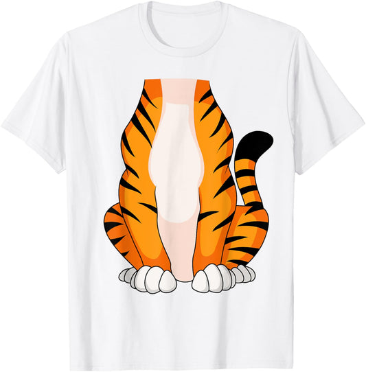 Tiger Shirt Men Women Kids Tiger Costume T-Shirt - T-Shirt | White