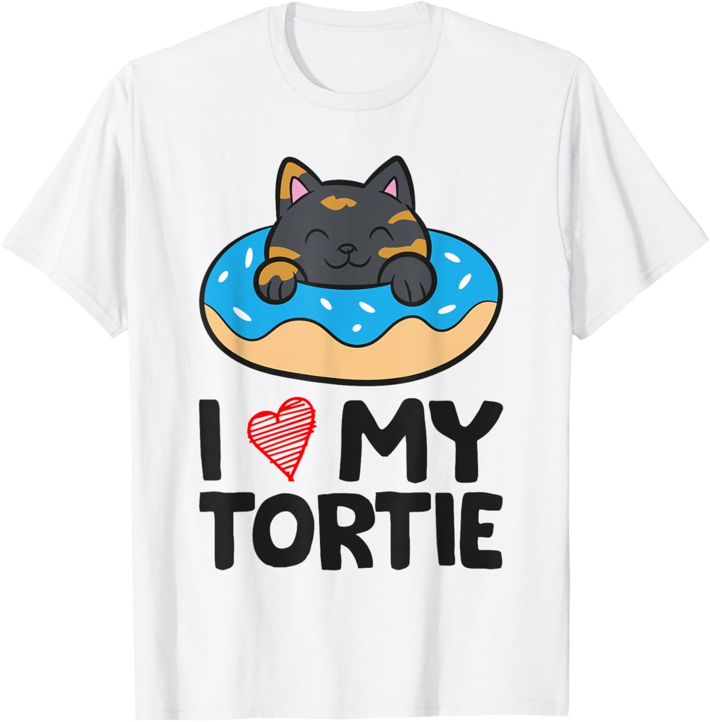 Tortoiseshell Cat Lover - I Love My Tortie T-Shirt - T-Shirt | White