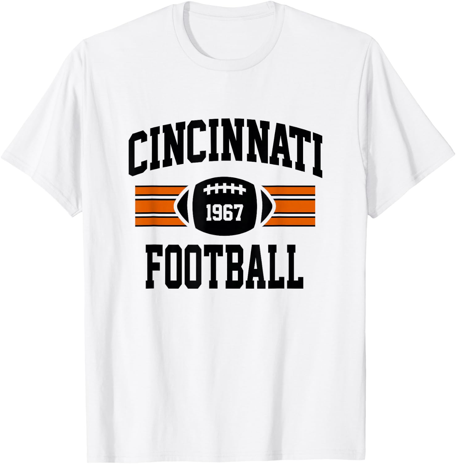Cincinnati Football Athletic Vintage Sports Team Fan T-Shirt - T-Shirt | White
