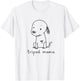 Tripod Dog, Dog Mom, Cute Cartoon Dog, Three Legged Dog T-Shirt - T-Shirt | White