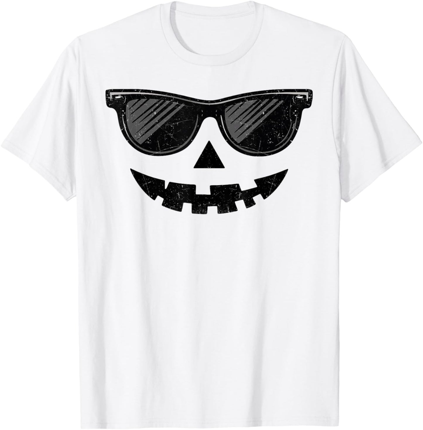 Funny Jack O Lantern Face Pumpkin Halloween Costume Men Boys T-Shirt - T-Shirt | White