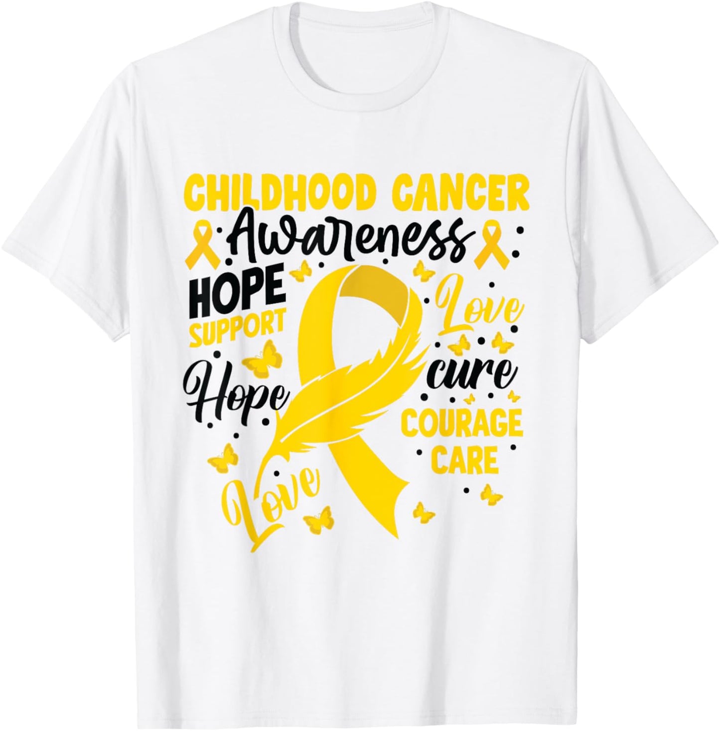 Elephant Childhood Cancer Awareness month In September 2024 T-Shirt - T-Shirt | White