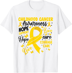 Elephant Childhood Cancer Awareness month In September 2024 T-Shirt - T-Shirt | White