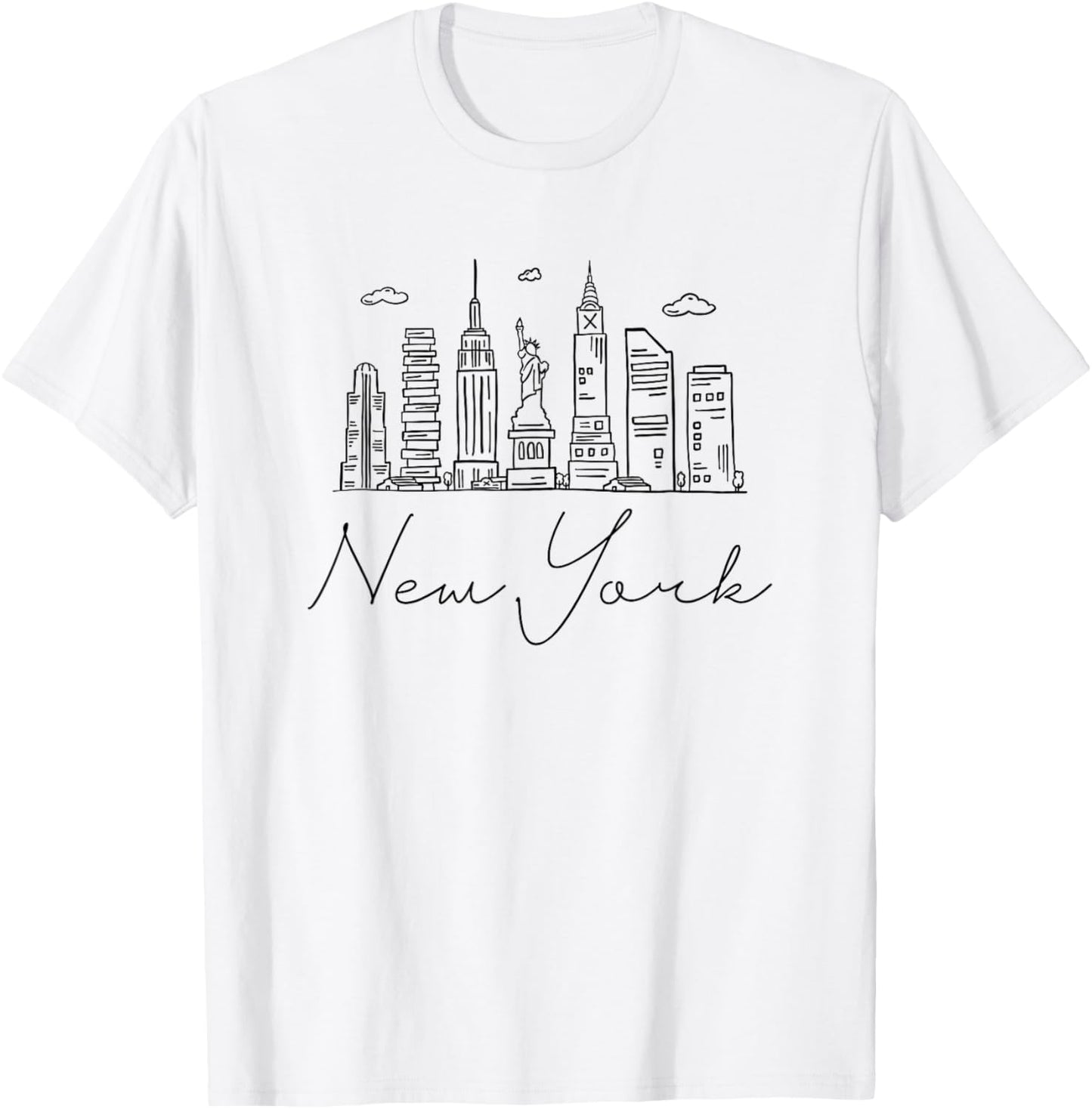New York Skyline T-Shirt - T-Shirt | White