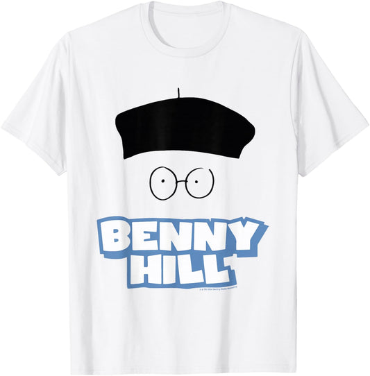 Comedian Classic Specs and Beret T-Shirt - T-Shirt | White