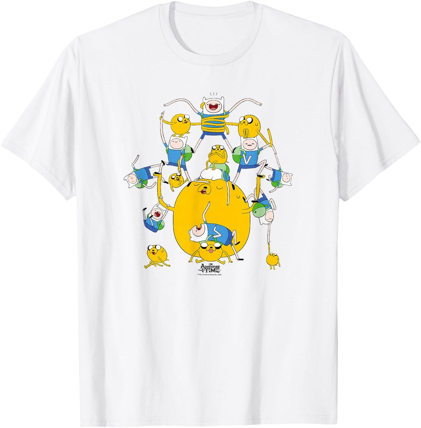Adventure Time Finn & Jake Group T-Shirt - T-Shirt | White