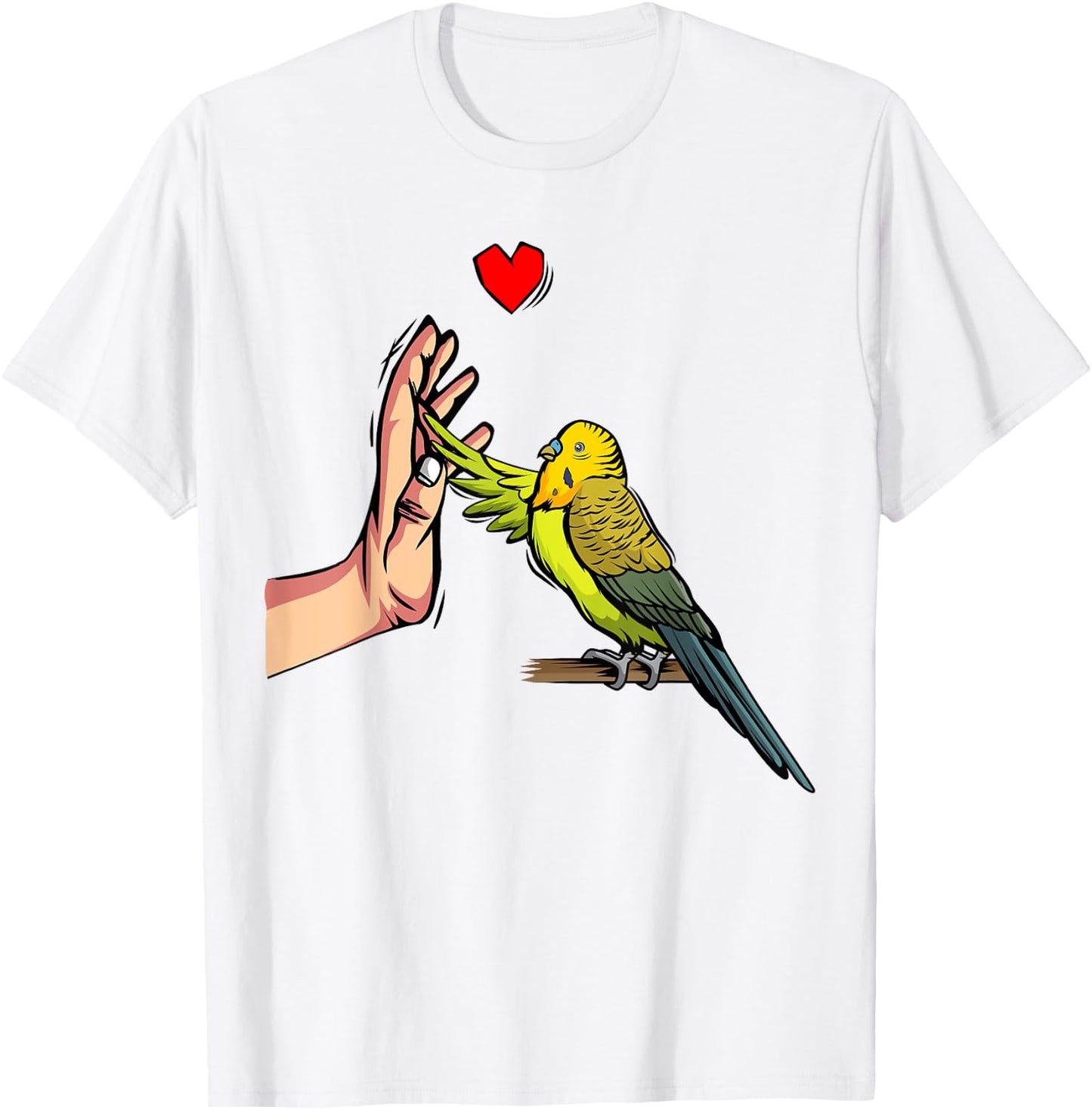 Budgie Love Parakeet Budgerigar Gift T-Shirt - T-Shirt | White