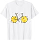 Lustiges Fahrrad Design mit Zitronenrädern Zitronenrad T-Shirt - T-Shirt | White