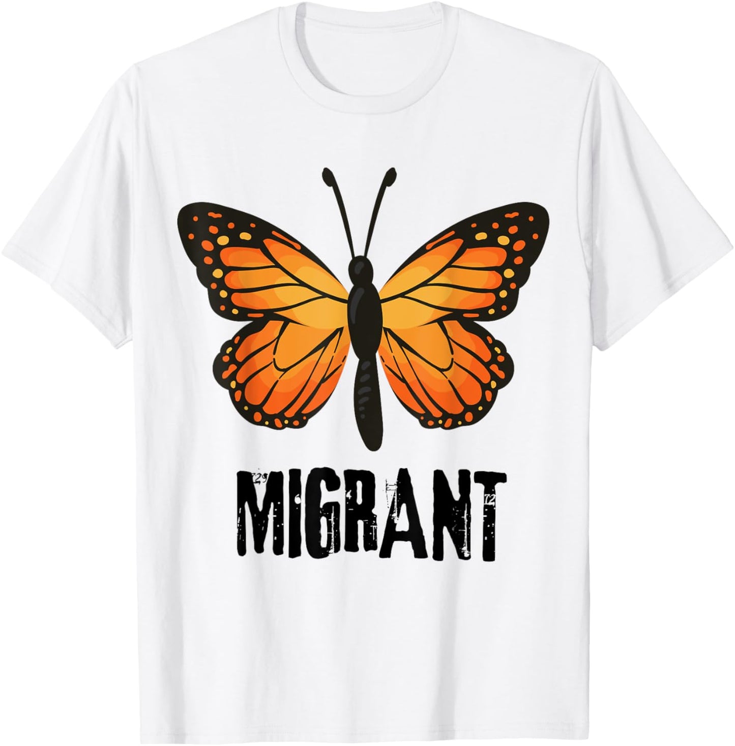 Migrant Monarchs Cute Entomology Butterflies Lover T-Shirt - T-Shirt | White