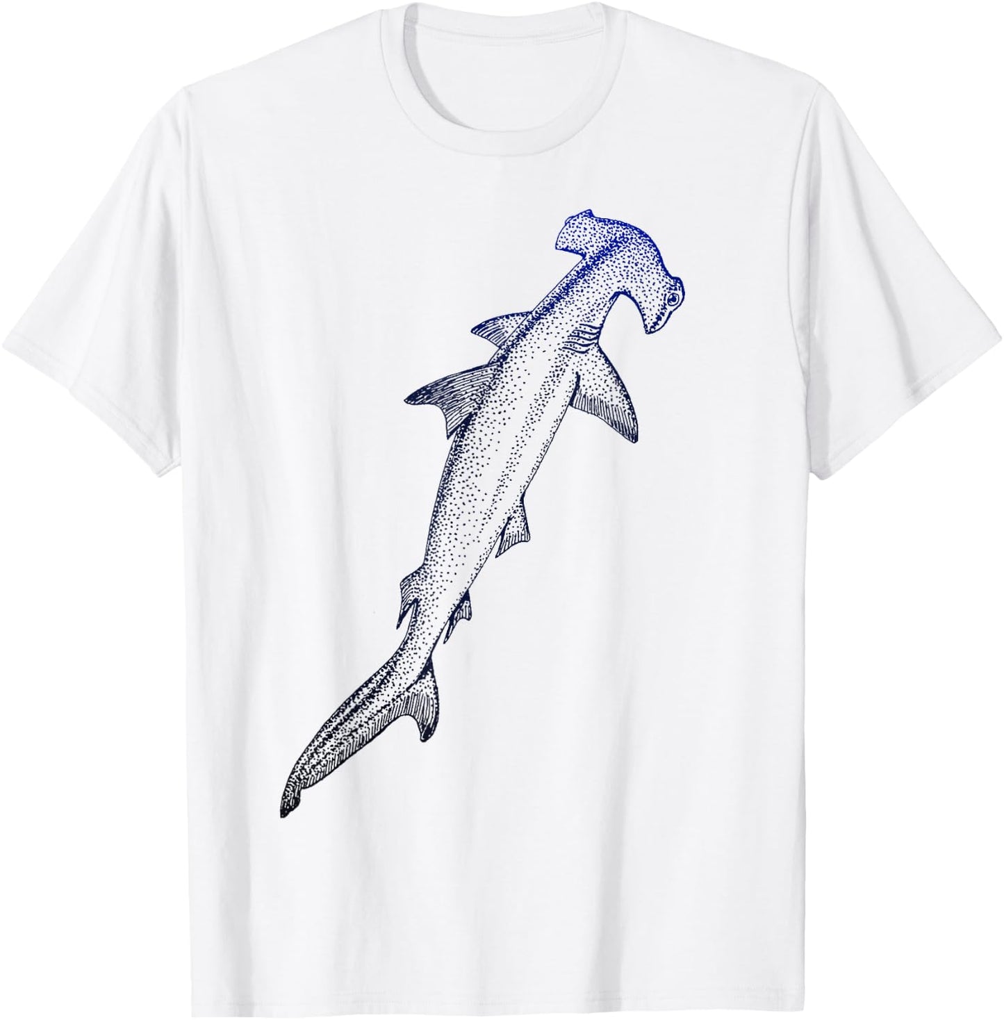Beautiful Nautical Hammerhead Shark Lovers T-Shirt - T-Shirt | White