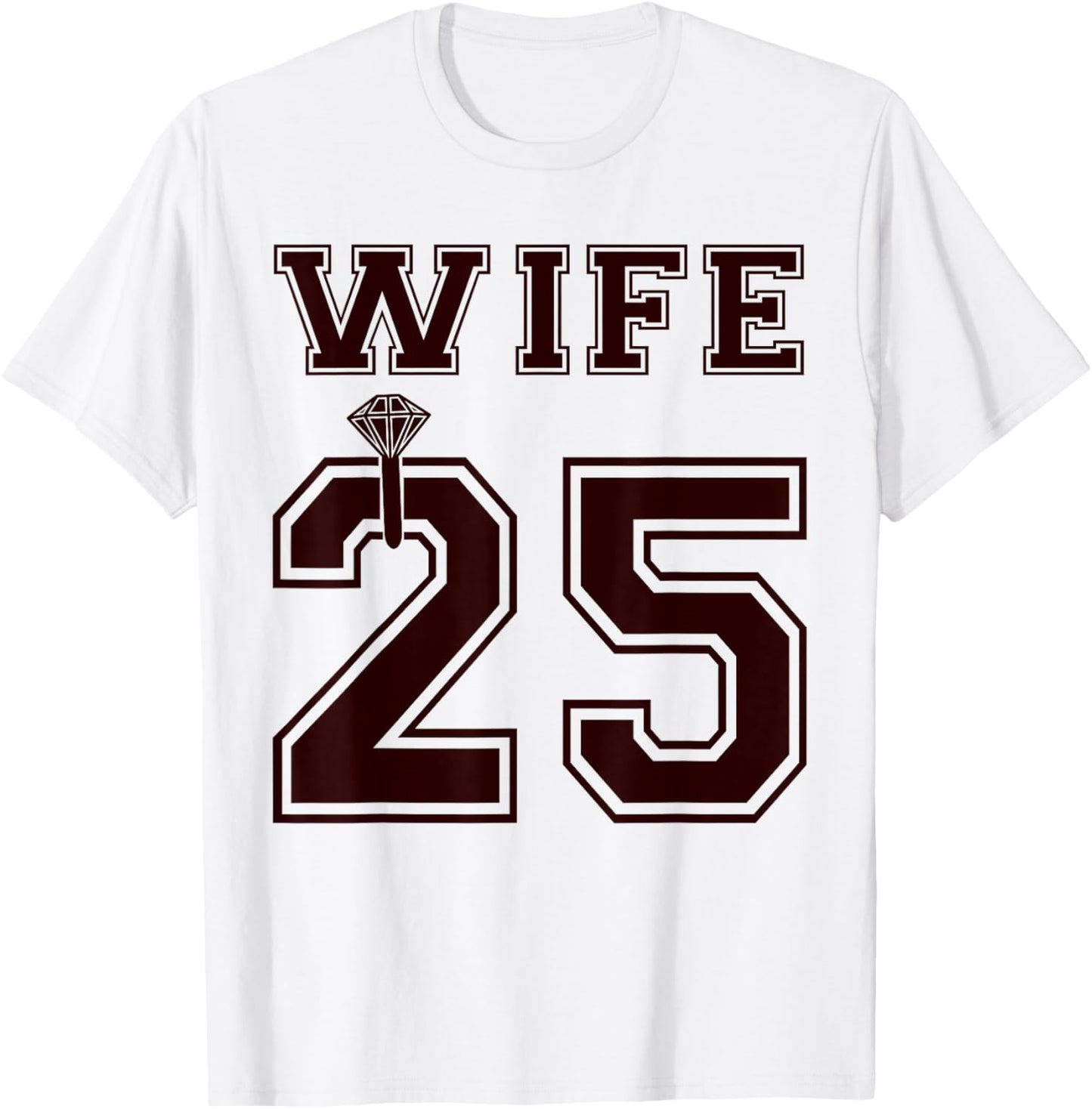 2025 Wife Husband Matching Engagement Party Honeymoon T-Shirt - T-Shirt | White