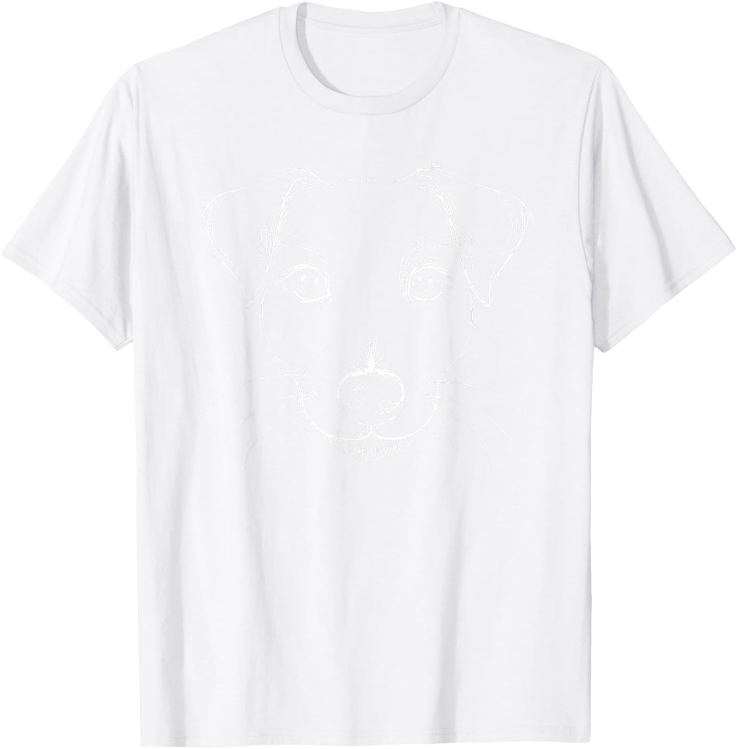 Line Art Jack Russell Terrier Jack Russells T-Shirt - T-Shirt | White