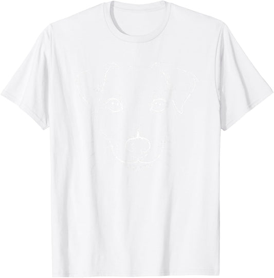 Line Art Jack Russell Terrier Jack Russells T-Shirt - T-Shirt | White