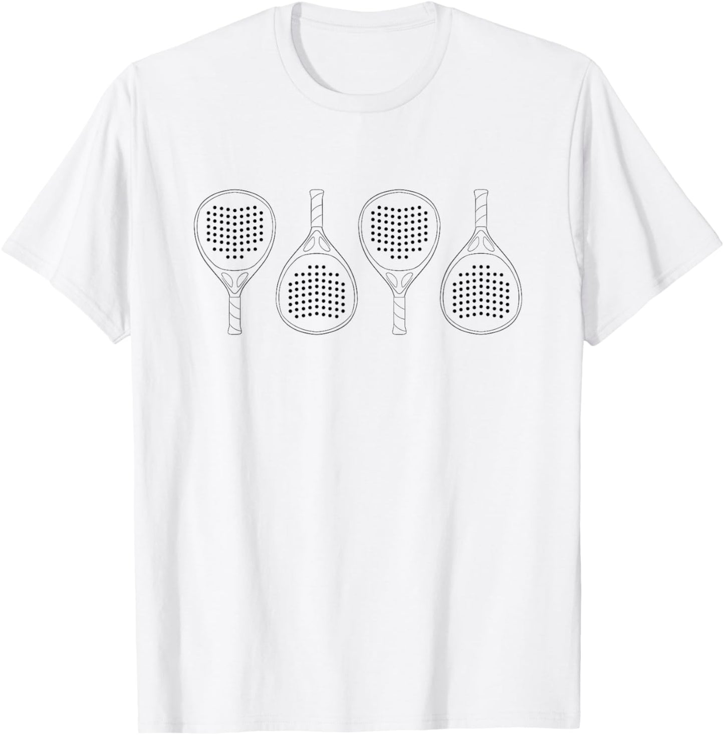 Padel Paddle Tennis Racket Ball T-Shirt - T-Shirt | White