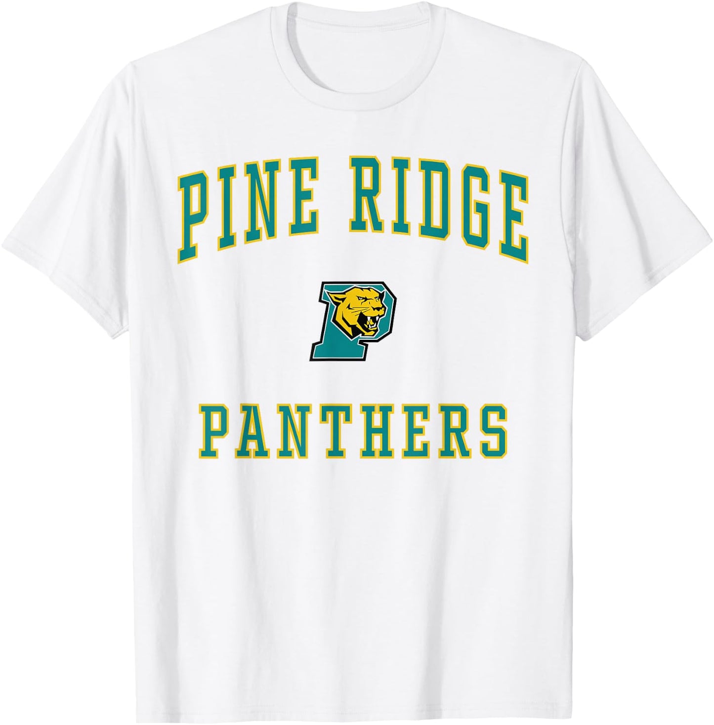 Pine Ridge High School Panthers T-Shirt - T-Shirt | White