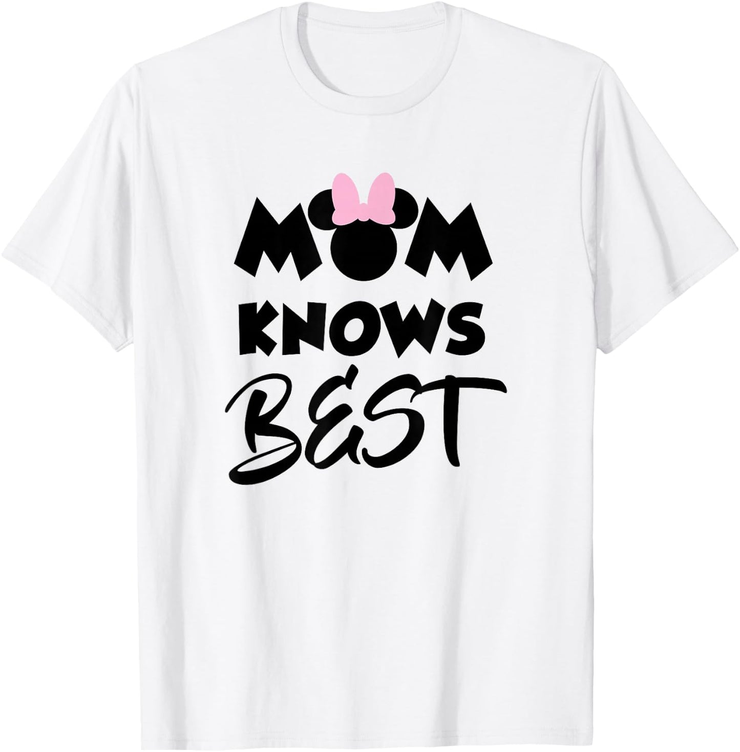 Minnie Mouse Ears Mom Knows Best T-Shirt - T-Shirt | White