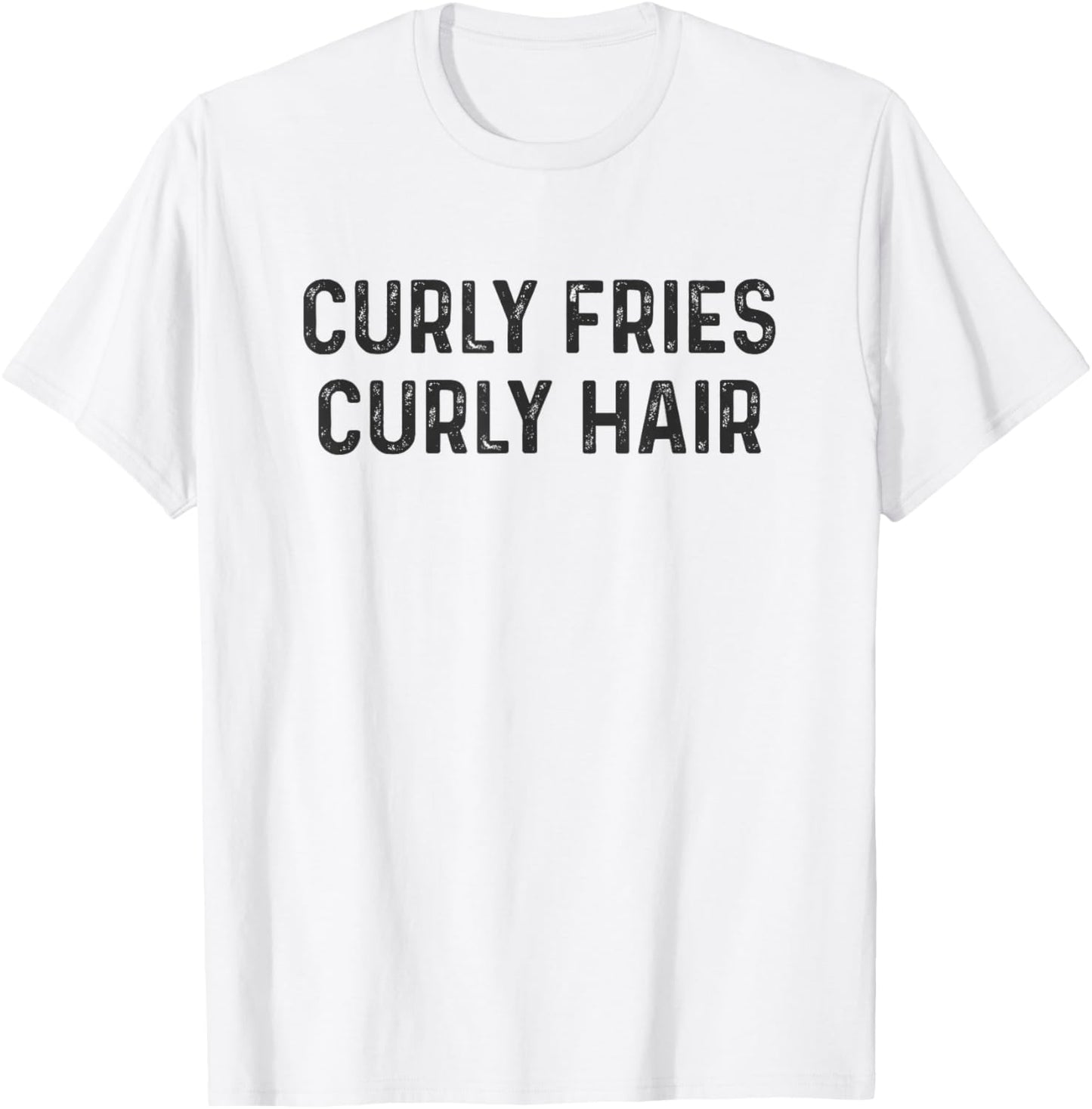 Curly Fries Curly Hair T-Shirt - T-Shirt | White
