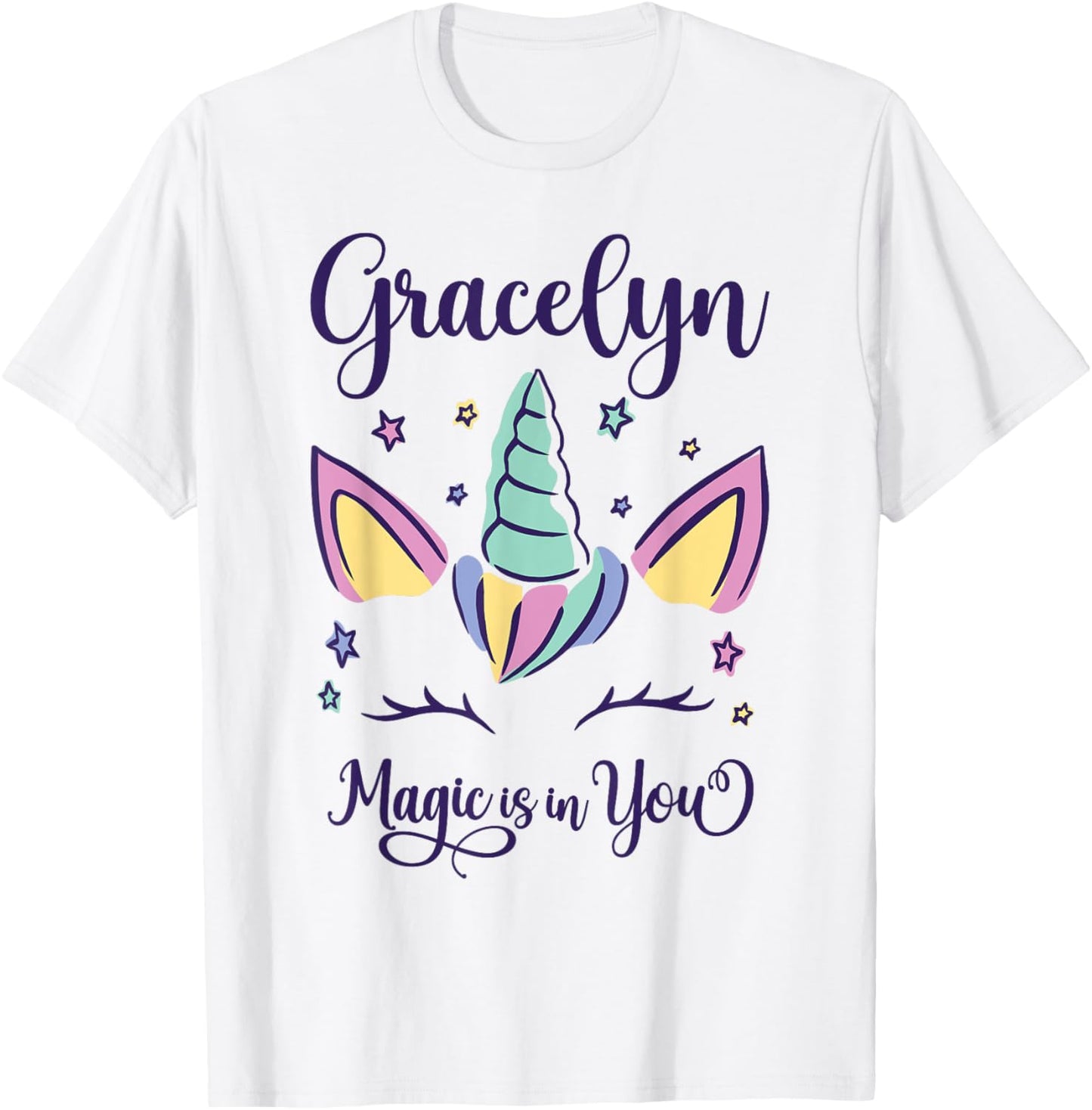 First Name Gracelyn Personalized Gracelyn T-Shirt - T-Shirt | White