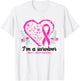I'm A Survivor Breast Cancer Awareness Pink Ribbon Heart T-Shirt - T-Shirt | White