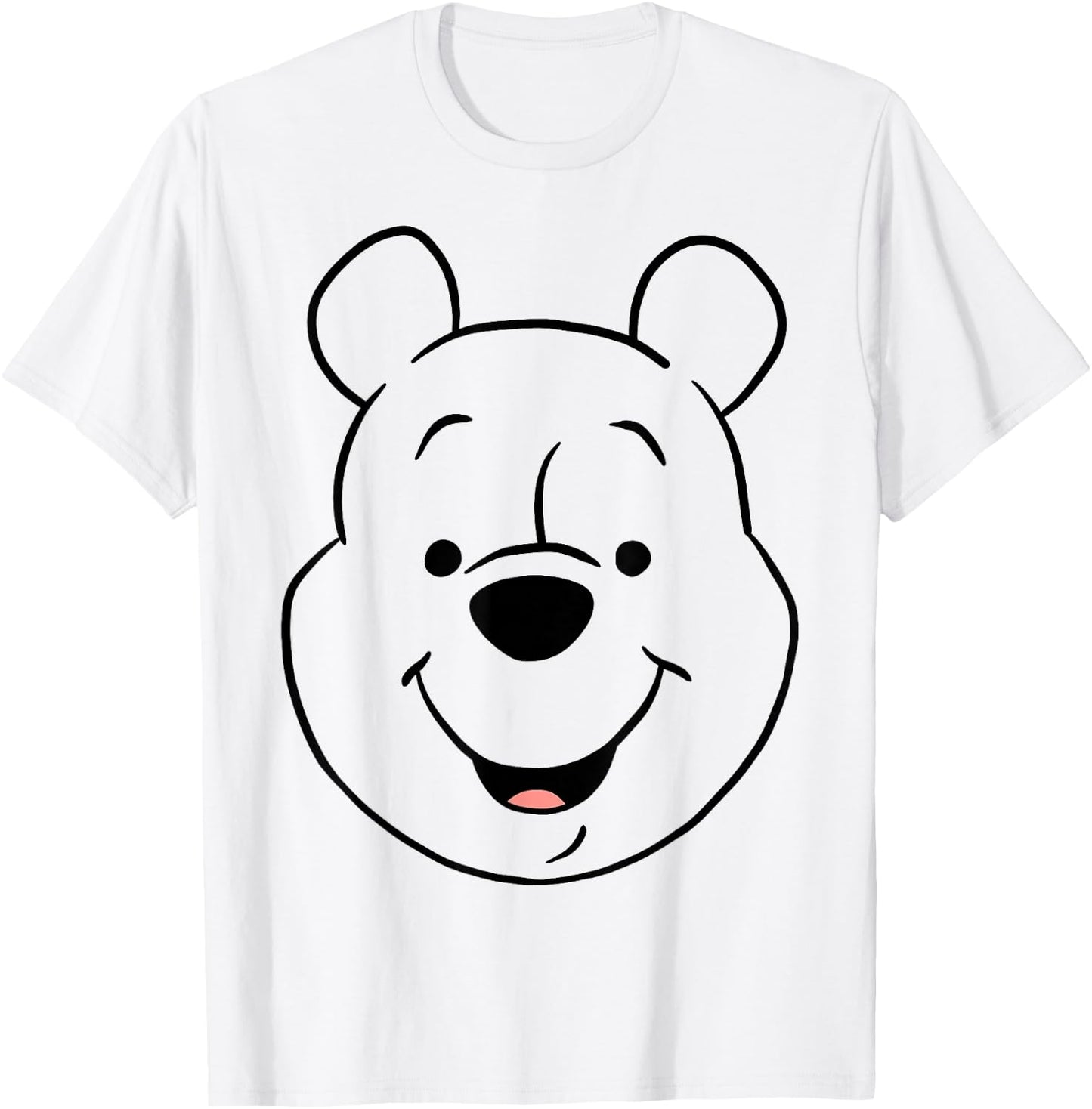 Disney Winnie The Pooh Pooh Bear Large Face T-Shirt - T-Shirt | White