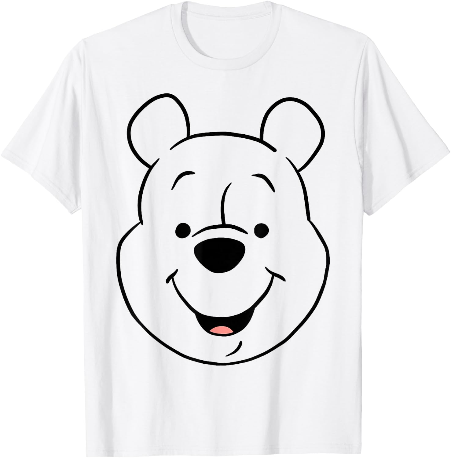Disney Winnie The Pooh Pooh Bear Large Face T-Shirt - T-Shirt | White