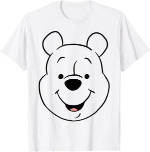 Disney Winnie The Pooh Pooh Bear Large Face T-Shirt - T-Shirt | White
