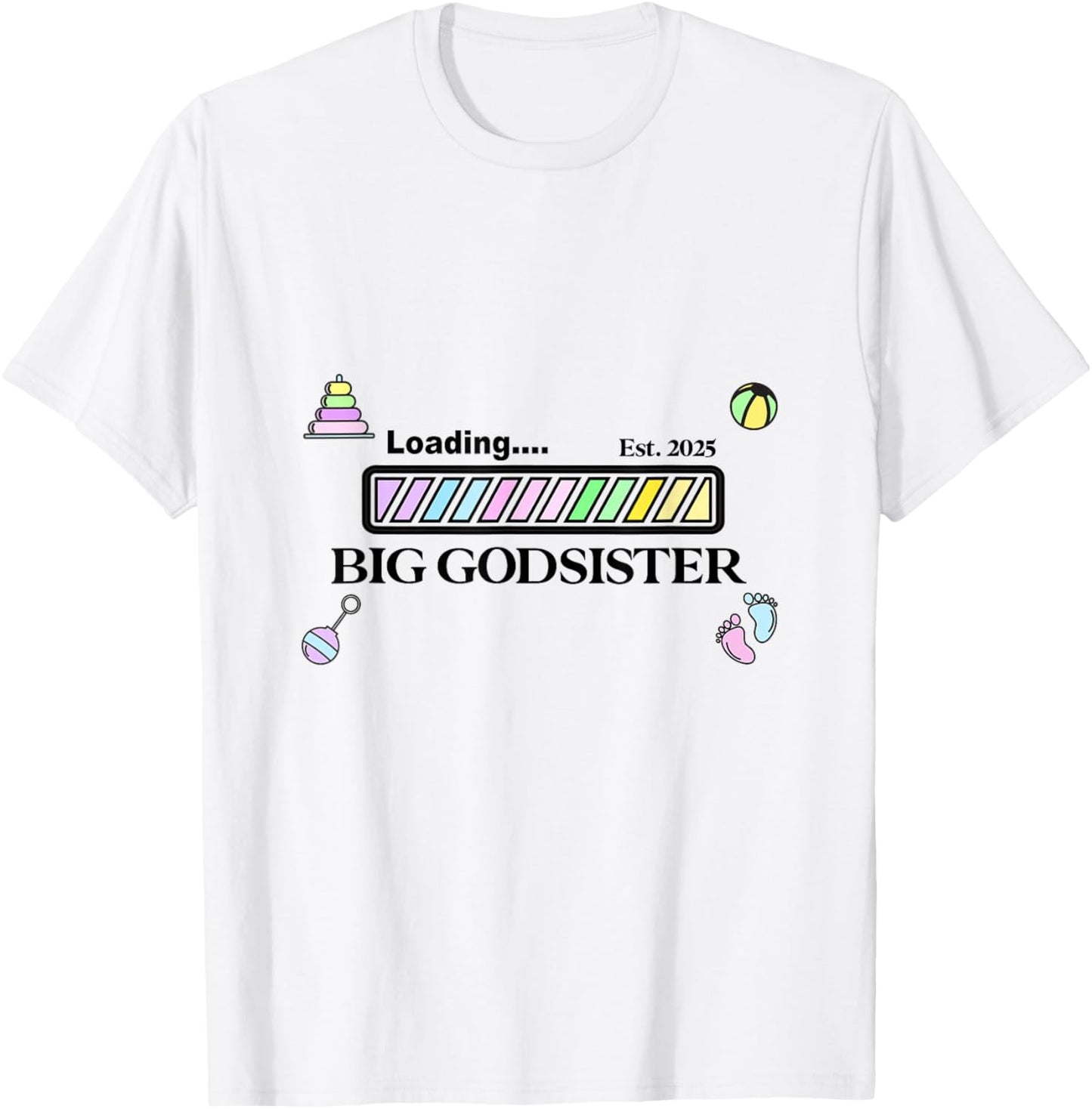 New baby Big God sister girls kids daughter teens women T-Shirt - T-Shirt | White