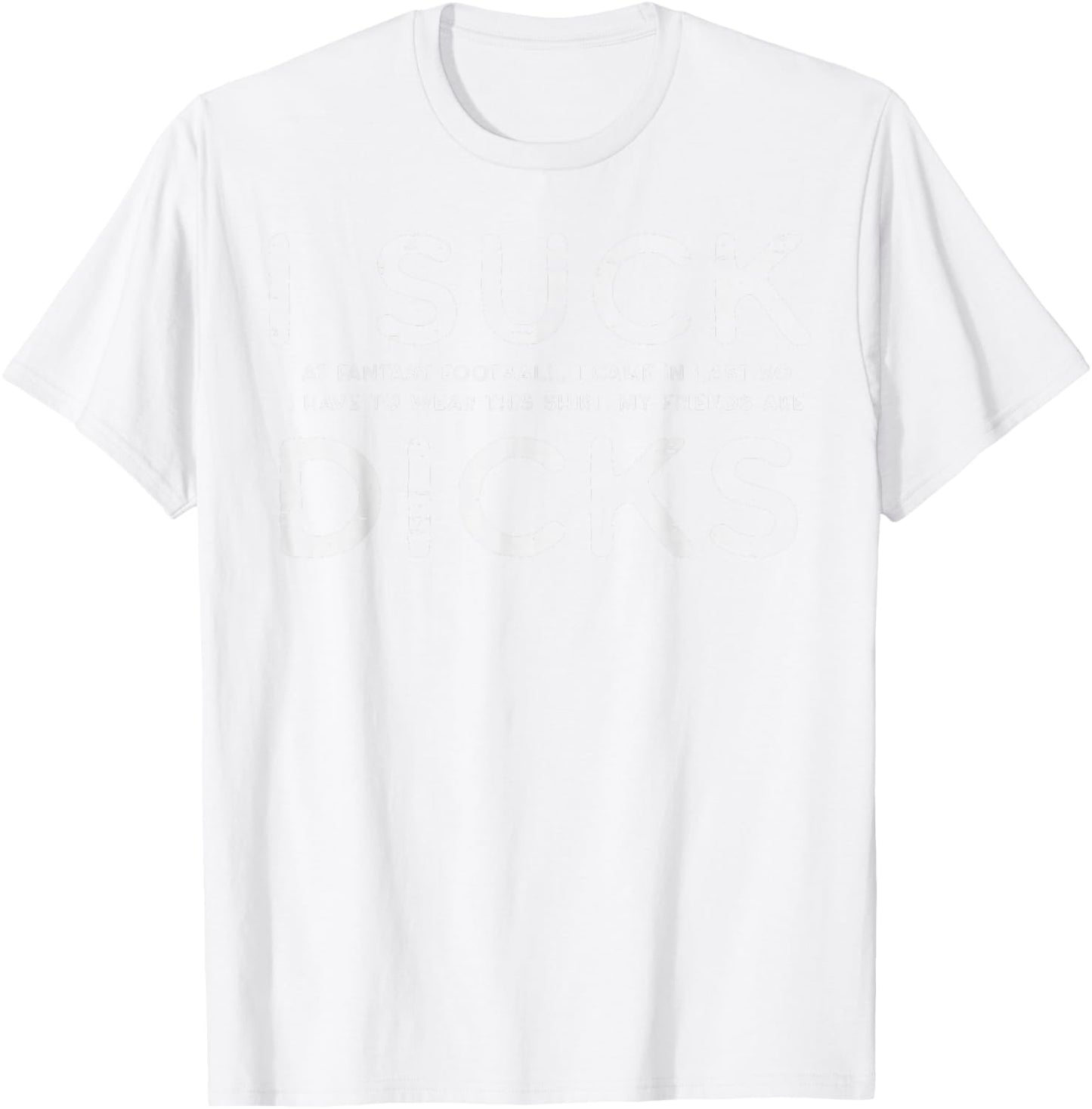 Funny Pink Fantasy Football Loser Shirt FFL Men T-Shirt - T-Shirt | White