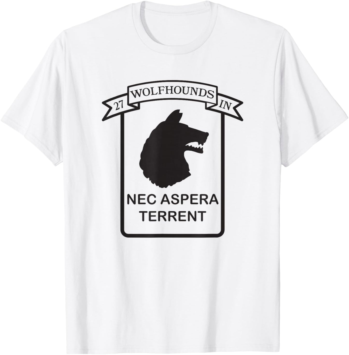 27th Infantry Regiment 25th Infantry Division Wolfhounds T-Shirt - T-Shirt | White