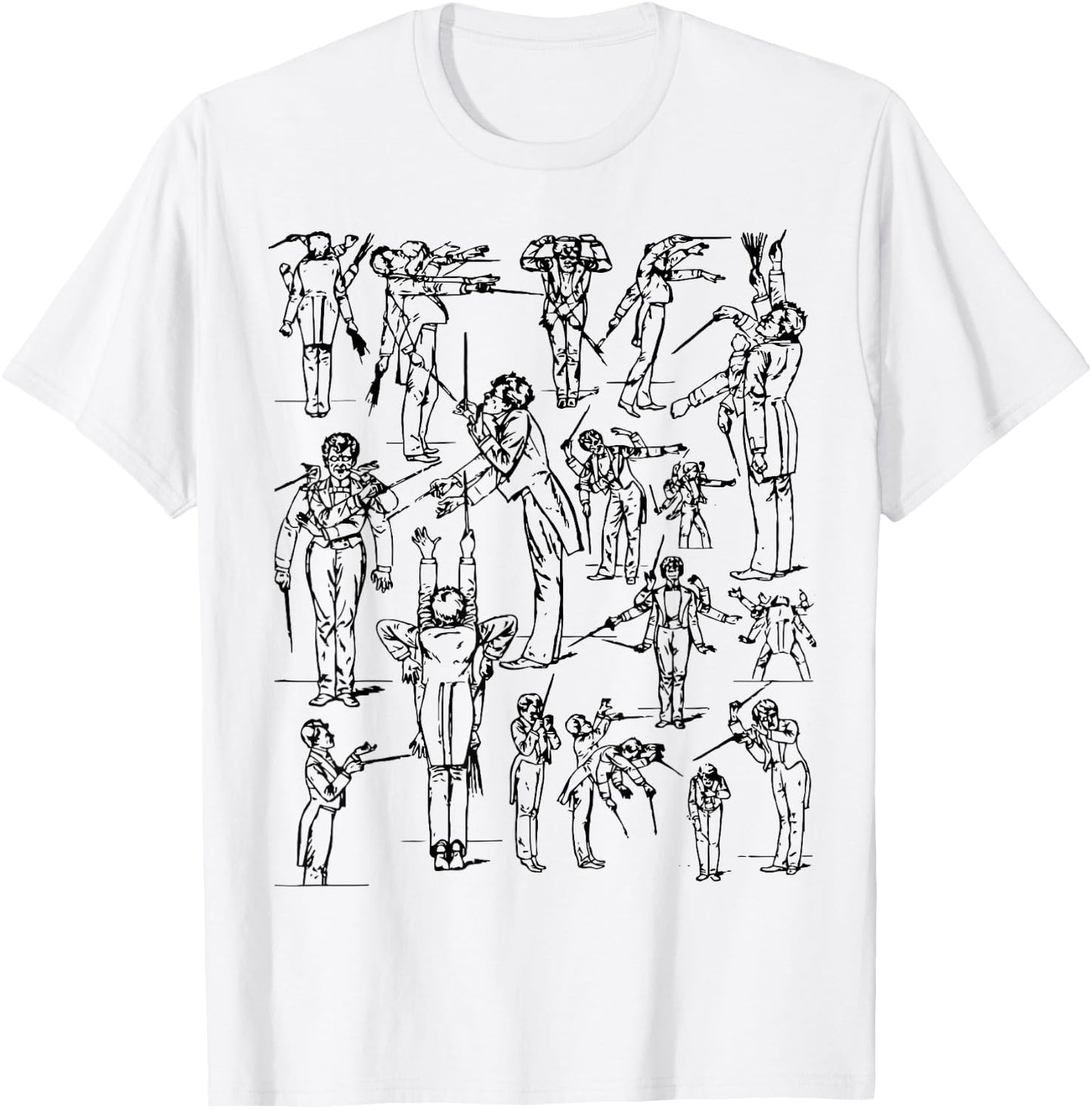 Gustav Mahler conducting a symphony Classical Musician T-Shirt - T-Shirt | White