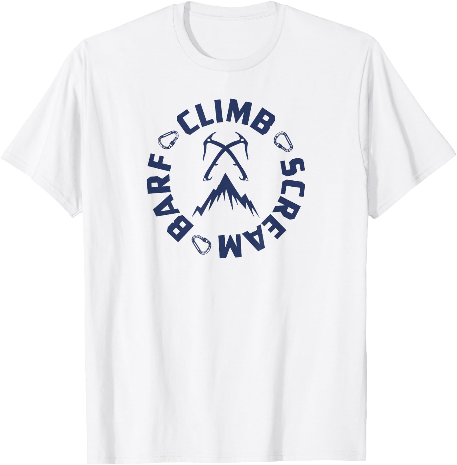 Ice Climbing Axe T-Shirt - T-Shirt | White