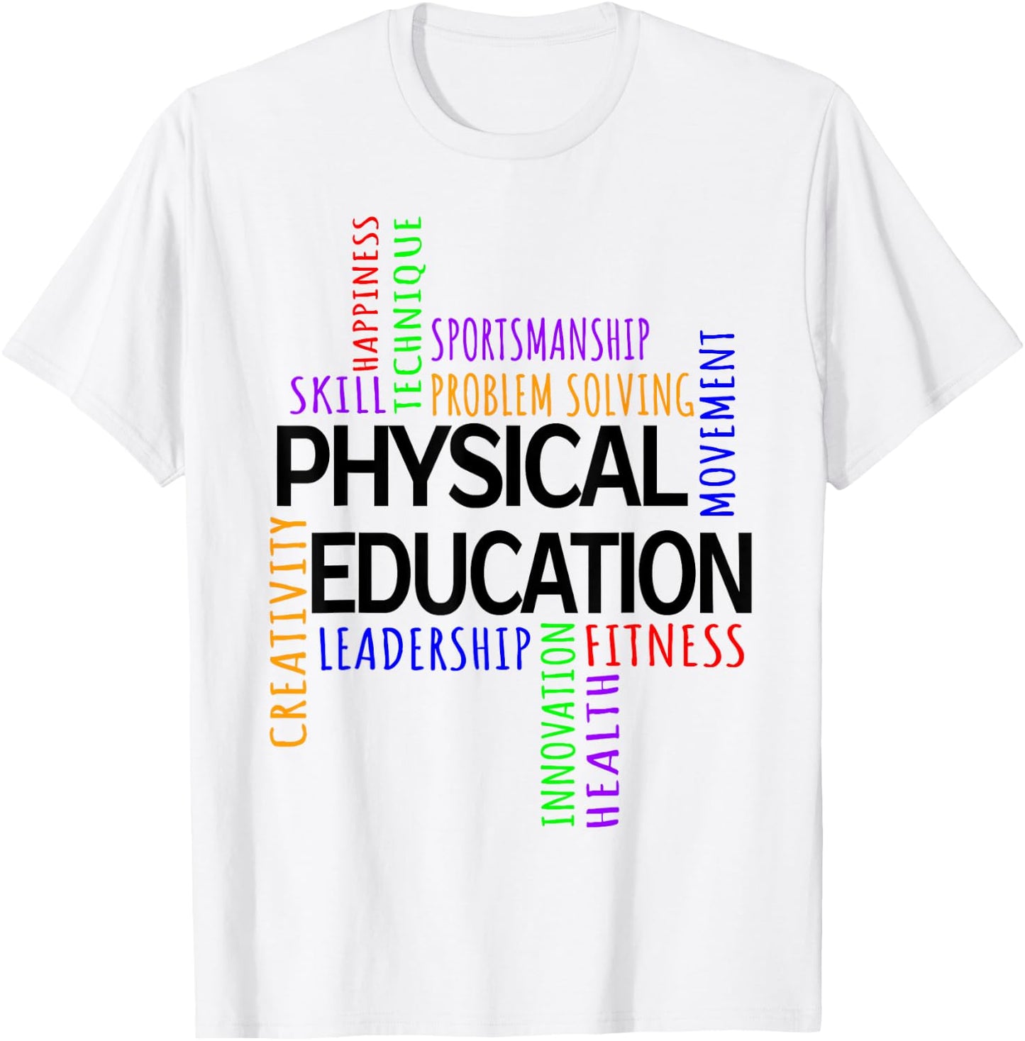 Physical Education P.E. Gym Teacher Sport Men Women T-Shirt - T-Shirt | White