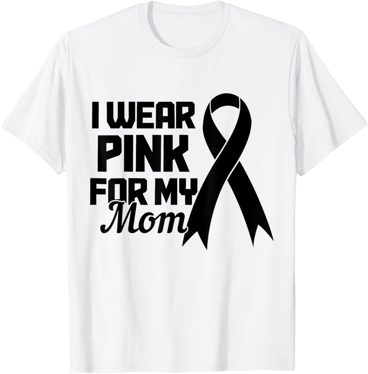 Breast Cancer Awareness Month October Pink Ribbon Support T-Shirt - T-Shirt | White