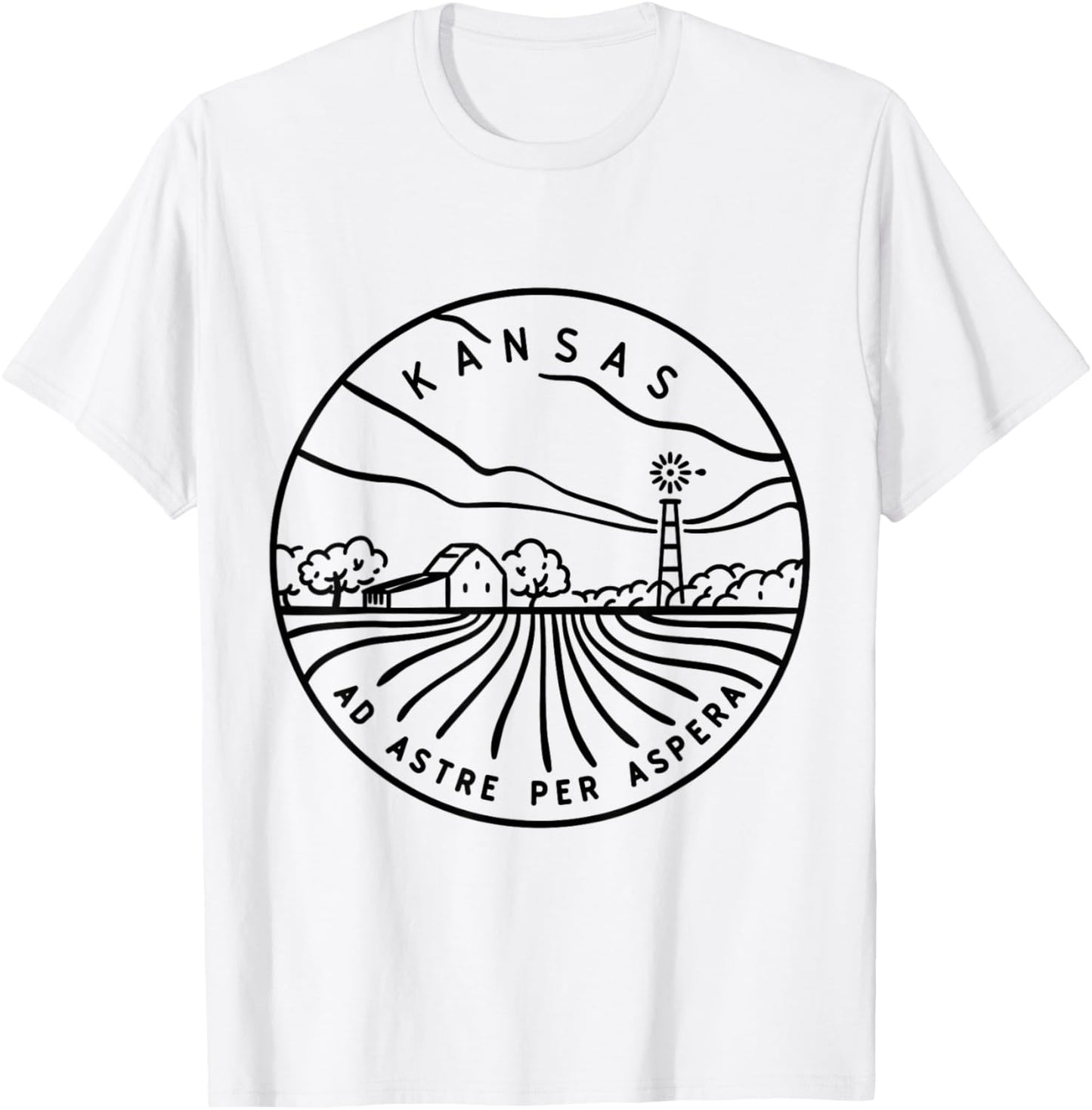 Kansas 1861 State of Kansas T-Shirt - T-Shirt | White