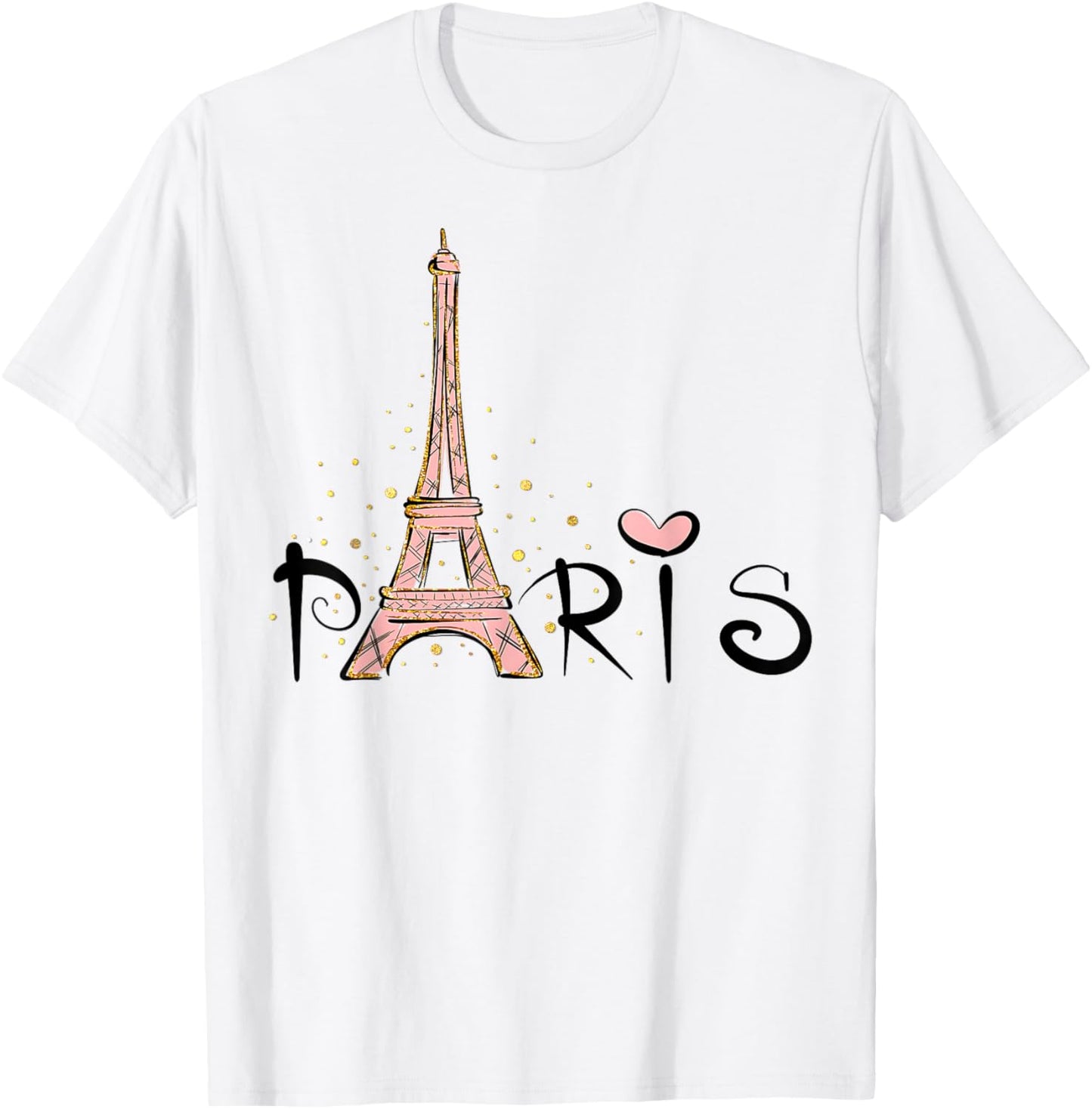 Eiffel Tower Paris Girls Guys Travel Holiday France Souvenir T-Shirt - T-Shirt | White