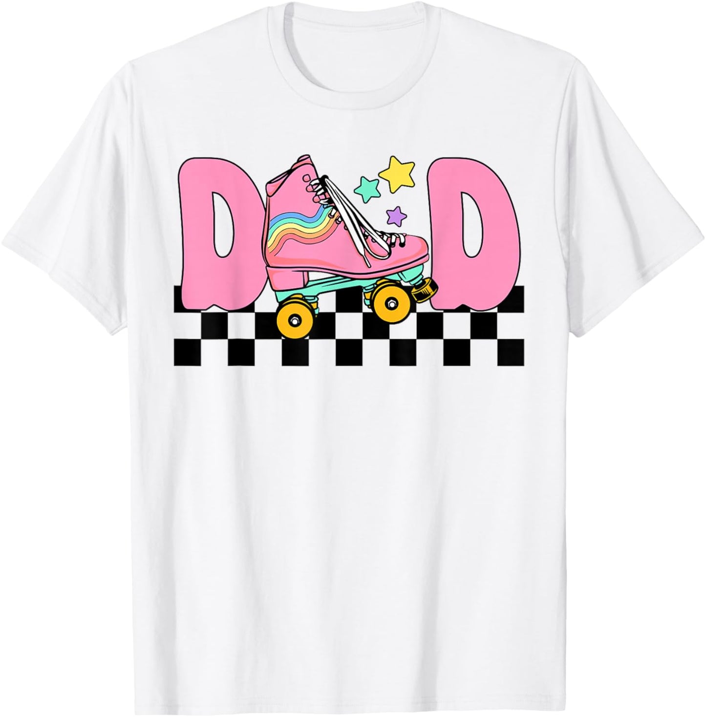 Dad Rolling Into Birthday Roller Skating Family Matching T-Shirt - T-Shirt | White