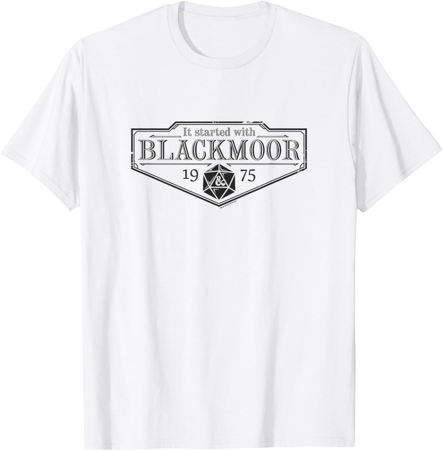 Dungeons & Dragons 50th Anniversary Started With Blackmoor T-Shirt - T-Shirt | White