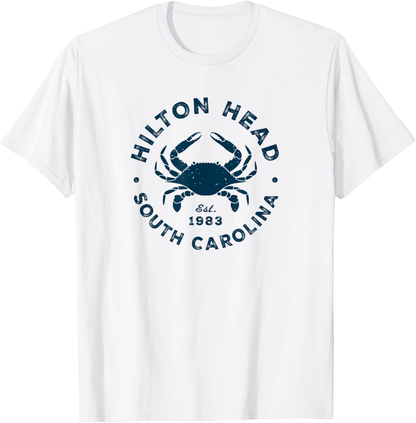 Vintage Hilton Head Island SC South Carolina Crab Souvenir T-Shirt - T-Shirt | White