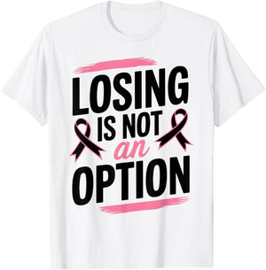 Pink Ribbon Breast Cancer Awareness T-Shirt - T-Shirt | White