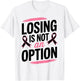 Pink Ribbon Breast Cancer Awareness T-Shirt - T-Shirt | White