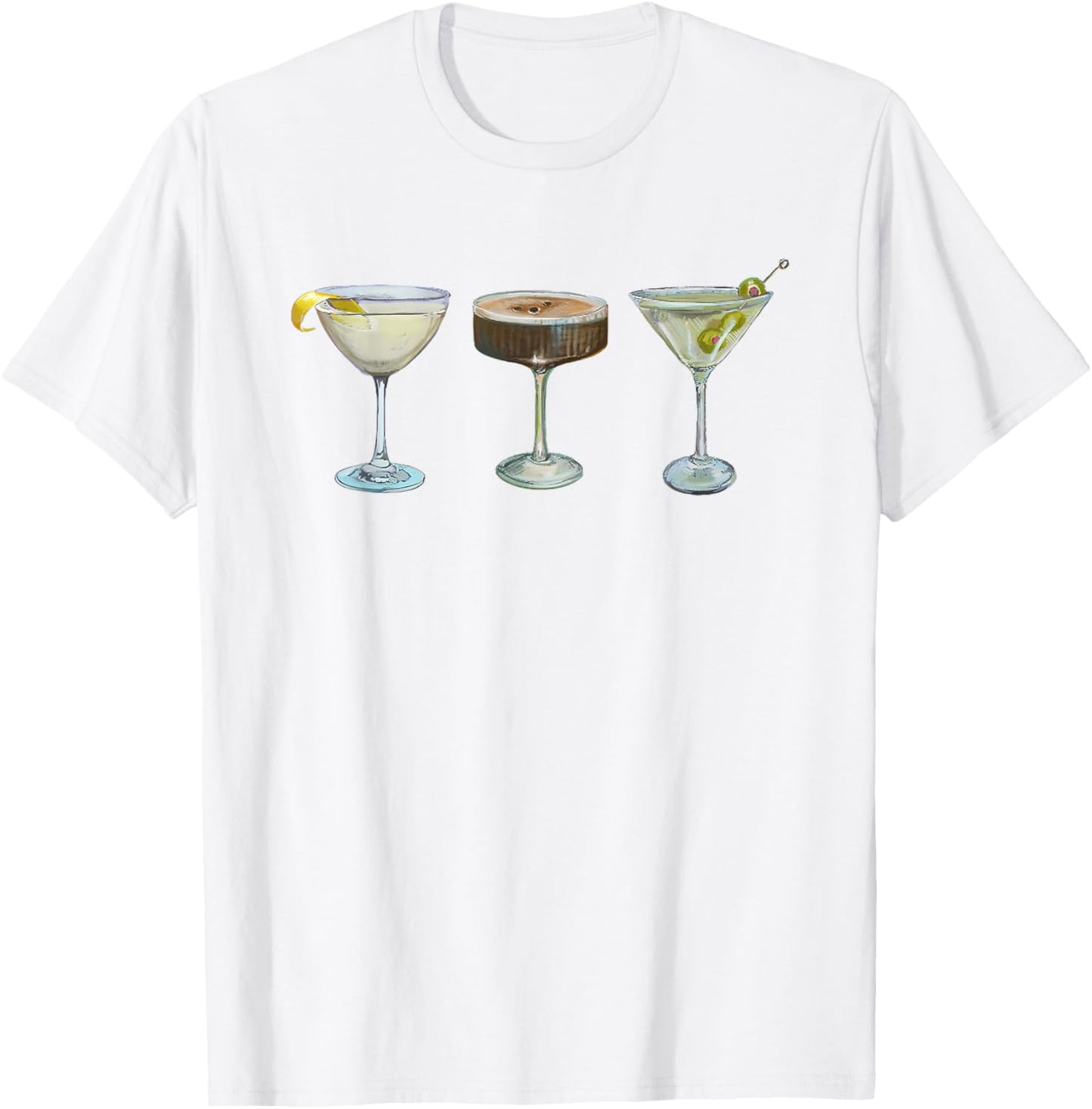 Espresso Martini Trifecta Graphic For Girl Women T-Shirt - T-Shirt | White