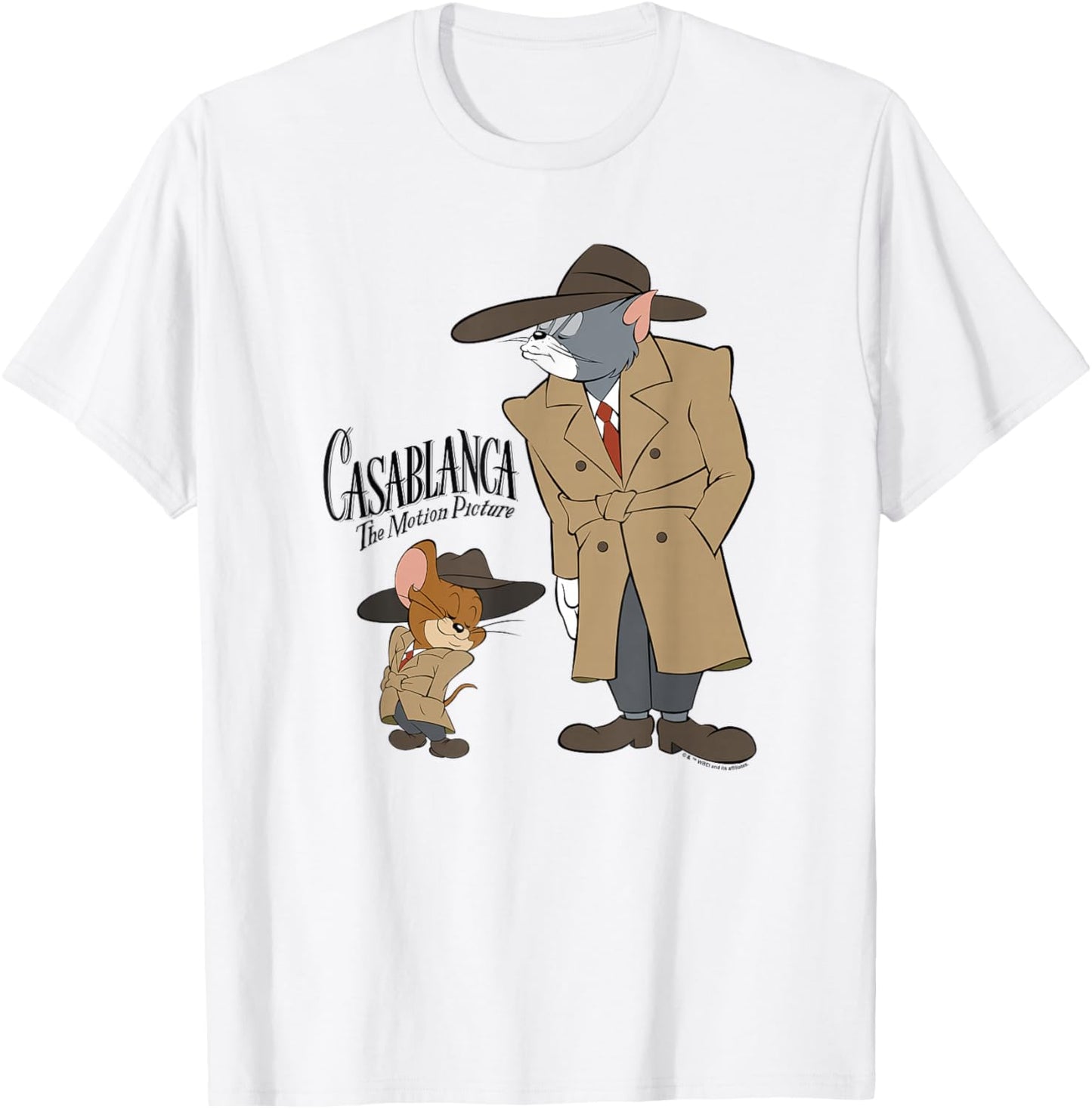 WB100 Tom and Jerry Casablanca The Motion Picture Parody T-Shirt - T-Shirt | White