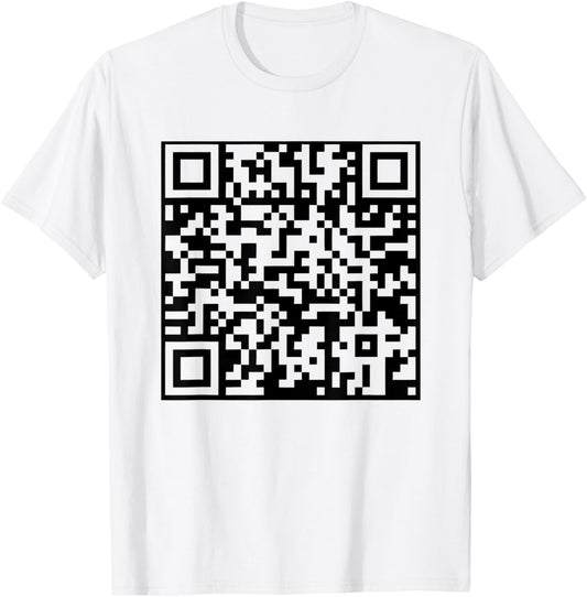 Funny QR President Trump Dance Code T-Shirt - T-Shirt | White